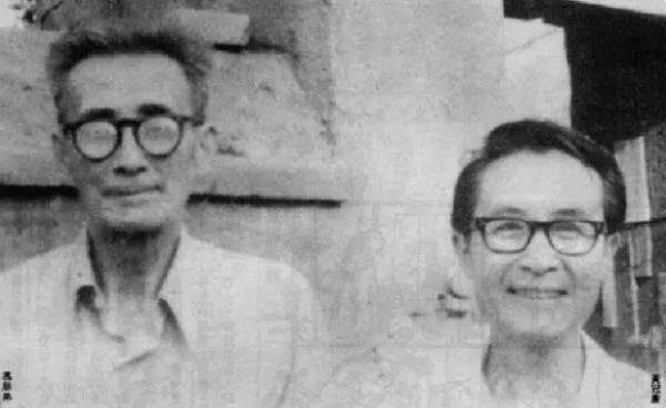 据传《老夫子》的真正原创者是中国1930、40年代的知名漫画家朋弟（左），尤其是他的《老夫子》在1937年至1943年的中国相当流行。