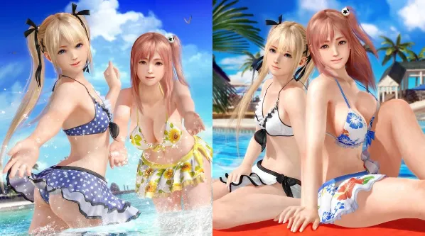图片[1]-PS4/ PS Vita的「DEAD OR ALIVE的Xtreme沙滩排球3」，新作泳衣第10弹「三明治」，「十倍」开放下载！-绝对领域