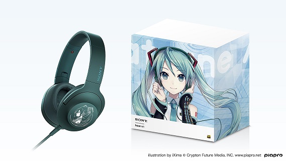 SONY宣布与「初音未来」合作推出h.ear on（MDR-100A）系列耳机，将分成两种款式来进行贩售！