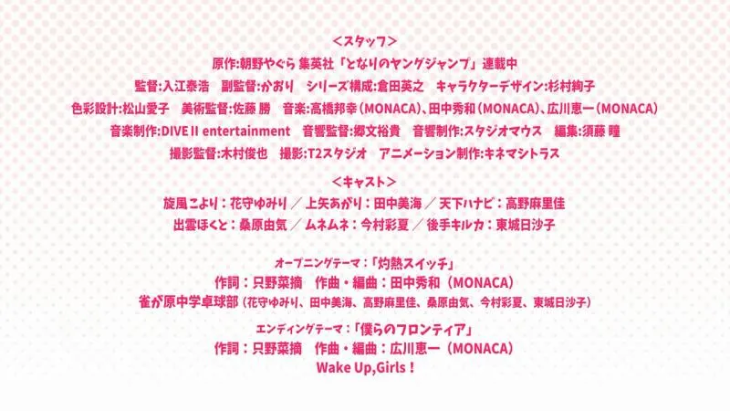 十月新番「灼热的乒乓球娘」PV正式公布