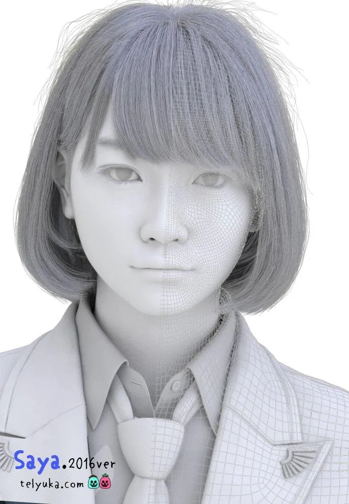 栩栩如生-日本夫妇制作3DCG人物「Saya」 栩栩如生-日本夫妇制作3DCG人物「Saya」