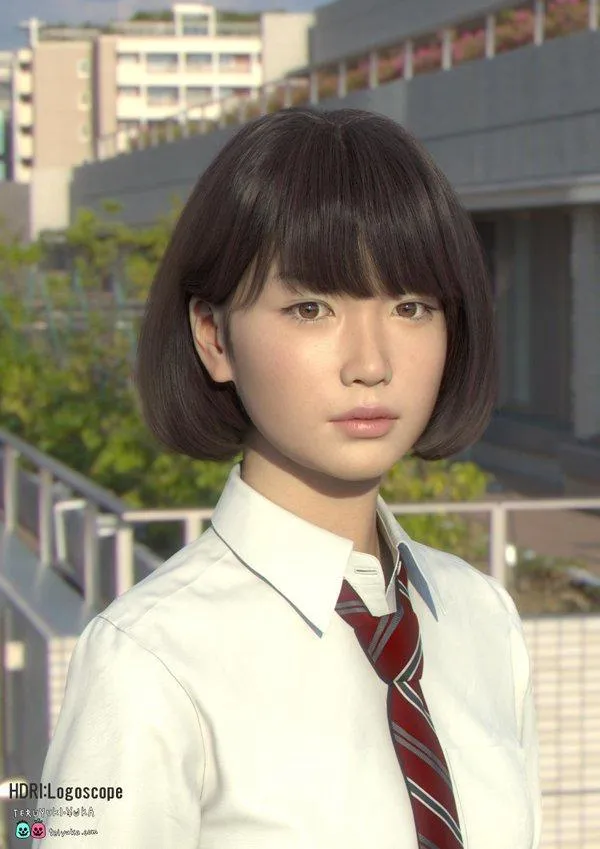 栩栩如生-日本夫妇制作3DCG人物「Saya」 栩栩如生-日本夫妇制作3DCG人物「Saya」