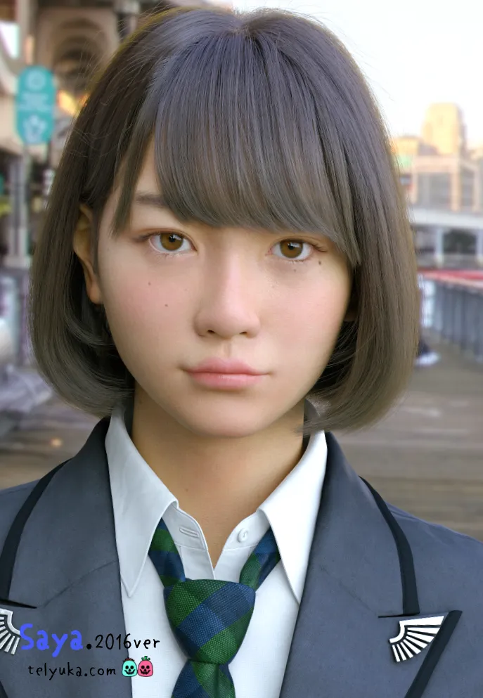 栩栩如生-日本夫妇制作3DCG人物「Saya」-绝对领域