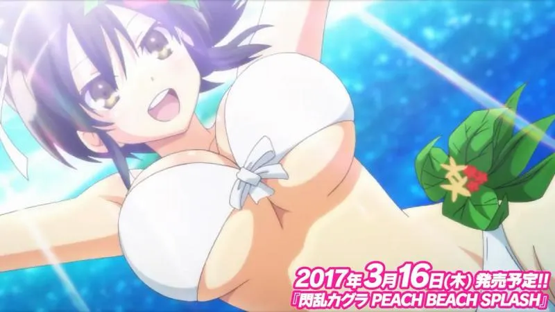 天将正义 抖奶射击-「闪乱神乐Peach Beach Splash」游戏片头动画