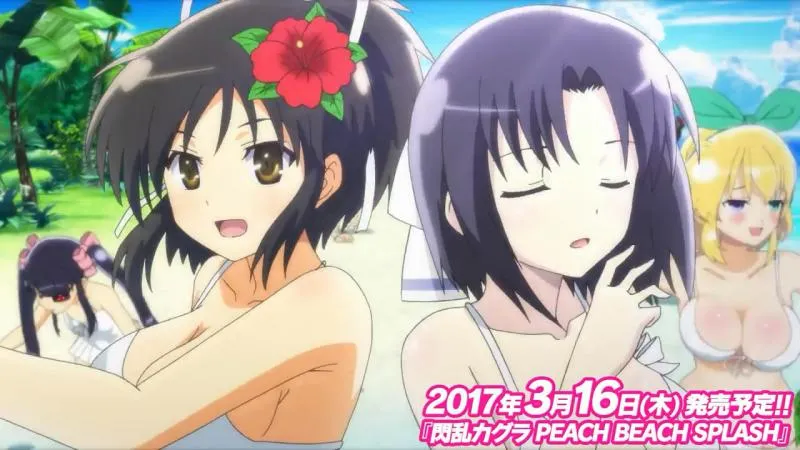 天将正义 抖奶射击-「闪乱神乐Peach Beach Splash」游戏片头动画