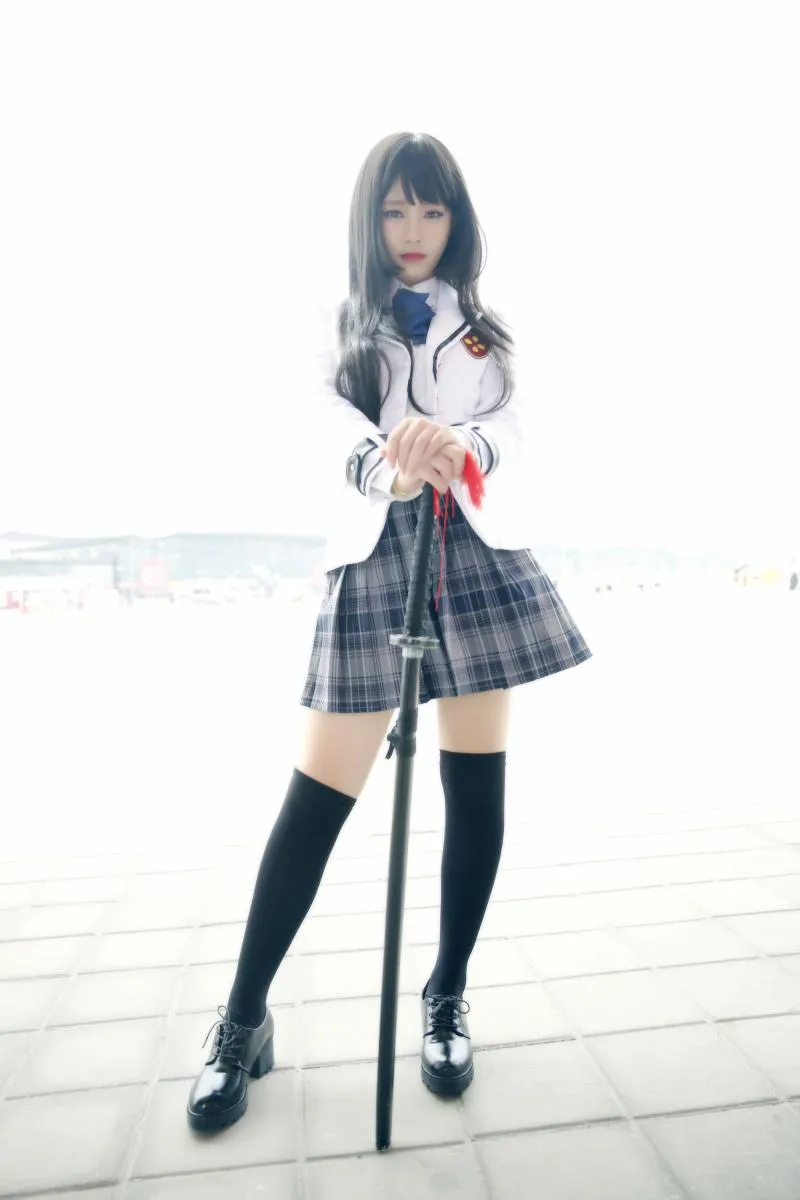 日本长刀配JK少女-《异次元战姬》精美COS图集首曝