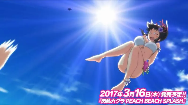 天将正义 抖奶射击-「闪乱神乐Peach Beach Splash」游戏片头动画