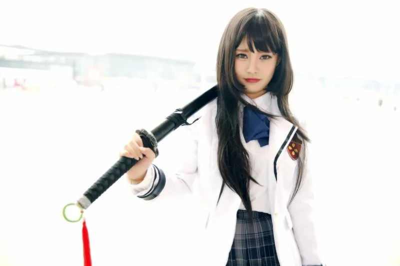 日本长刀配JK少女-《异次元战姬》精美COS图集首曝-绝对领域