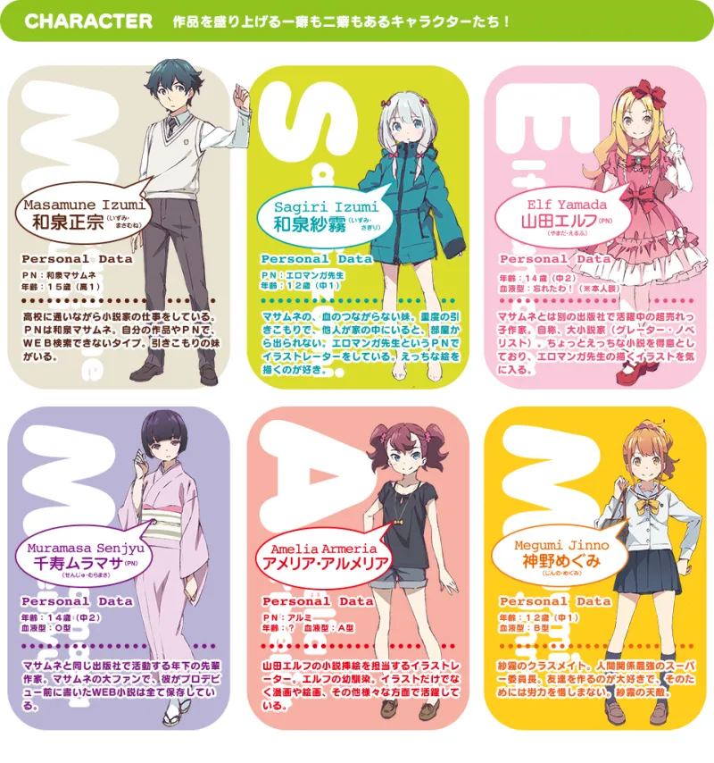 伏见司轻小说「情色漫画老师」2017年四月播出 伏见司轻小说「情色漫画老师」2017年四月播出 详细制作阵容声优名单公开