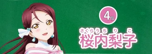 Love Live!Sunshine!!Aqours水团第二回总选举 -松浦果南潜水第一