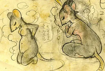 手冢治虫大师成人向画稿被发现并公布-绝对领域
