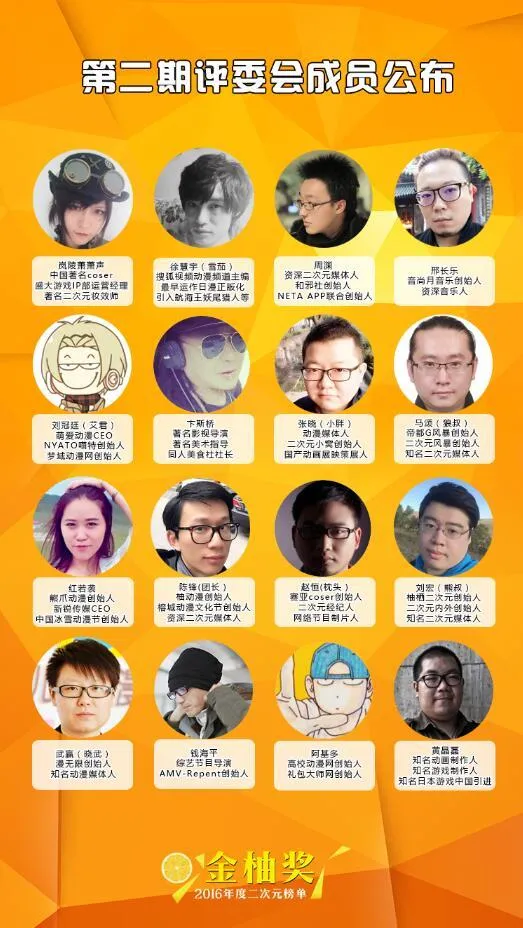 图片[3]-32位评委大集结！2016二次元金柚奖评选即将开始！-绝对领域