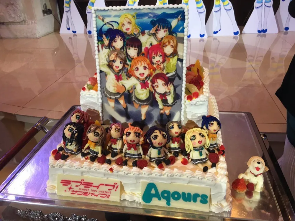 「Love Live!Sunshine!!」动画庆功宴 蛋糕醒目