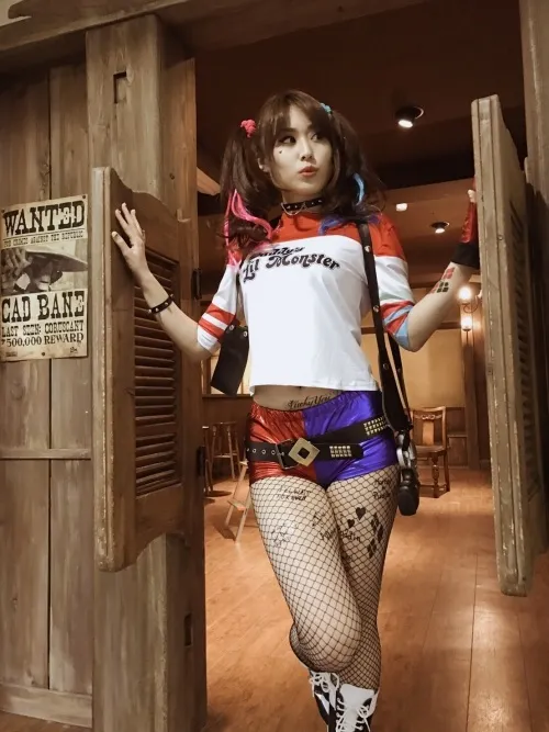 山本希望万圣节性感小丑女COS粉丝纷纷点赞好评