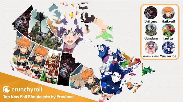 「冰上的尤里」称霸欧美-crunchuyroll公布秋季新番欧美观众喜欢