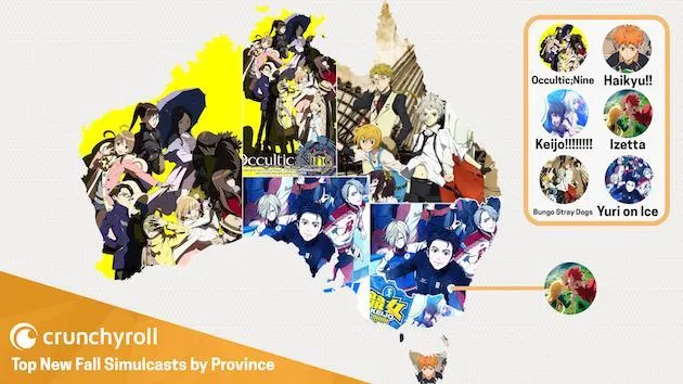 「冰上的尤里」称霸欧美-crunchuyroll公布秋季新番欧美观众喜欢