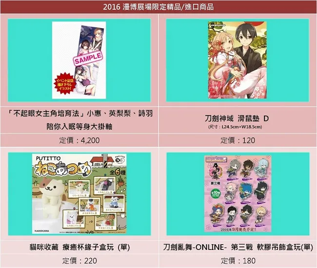 【2017动漫节】台湾角川2017台北国际动漫节首卖精品╳展场限定商品完全公开!