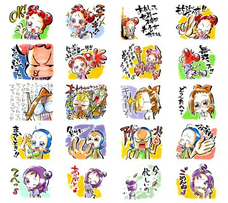 【霹雳卡霹雳拉拉♪】《小魔女DoReMi》LINE贴图正式发售!你的贴图也可以召唤魔幻舞台啦~