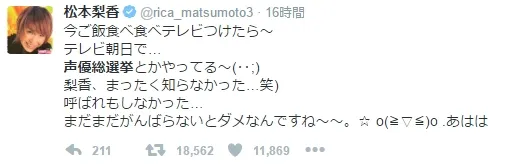 《声优总选举》由200名人气声优票选心中觉得厉害的声优!获得第1名的是…?