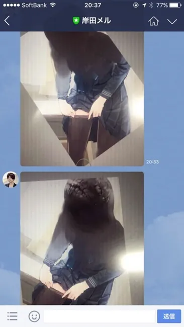 日本插画家「岸田梅尔」的官方LINE实在是太闹啦w!图中的美少女最后居然变成了…
