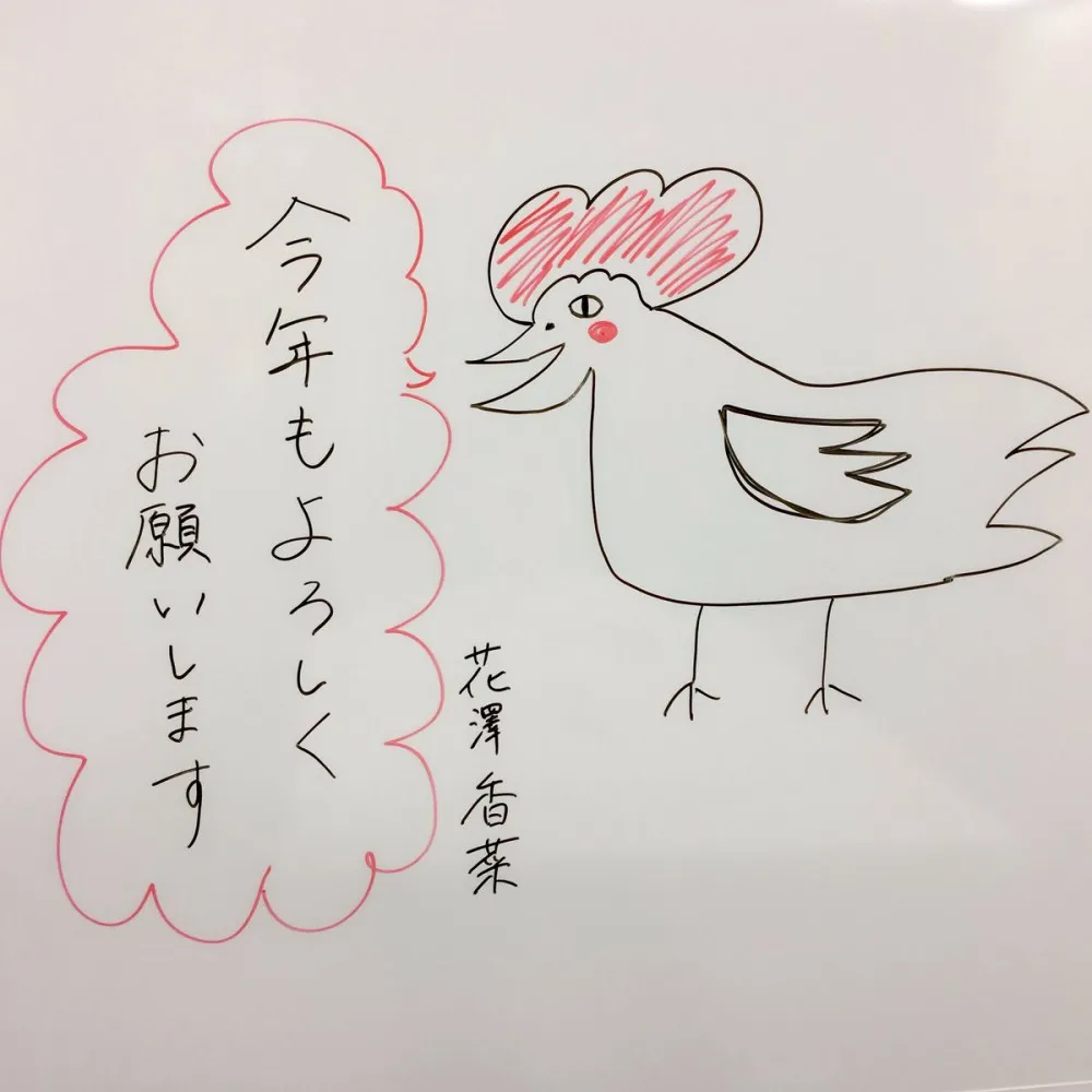 粉丝过十万花泽香菜画鸡纪念 川澄绫子手握咖喱棒-声之颜第十七期