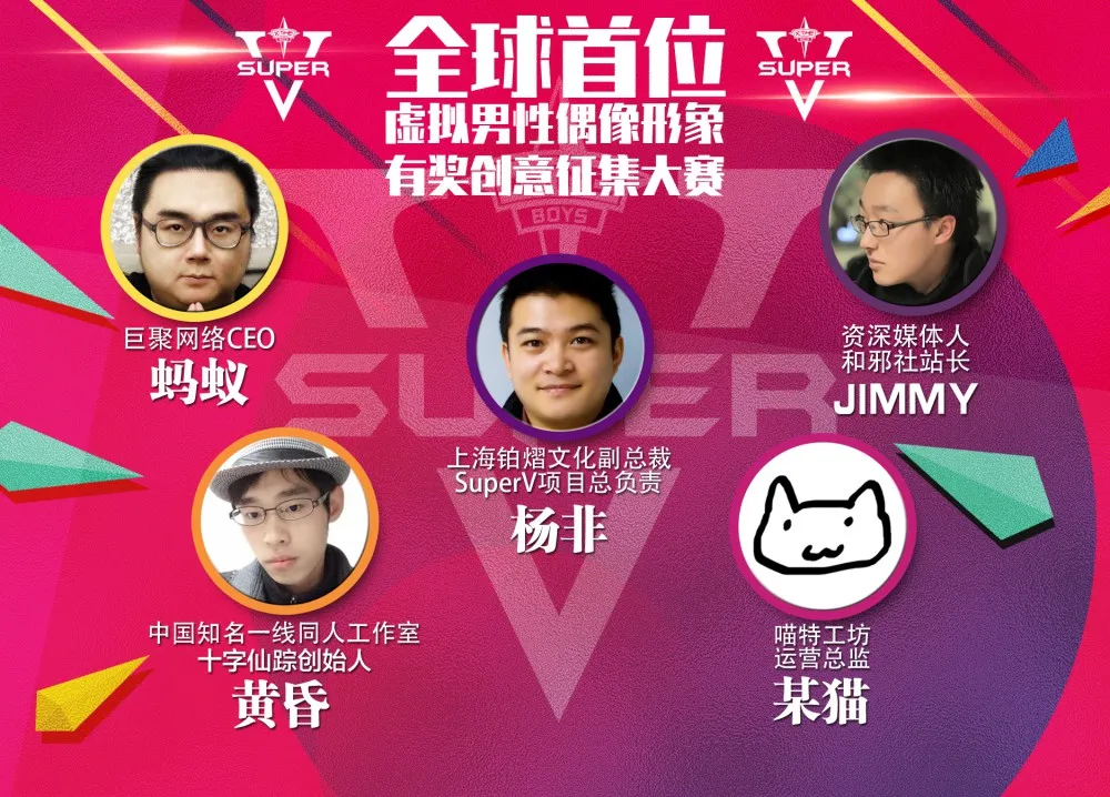 SuperV虚拟偶像男性形象创意有奖征集:赛程过半,今天你投稿了吗?