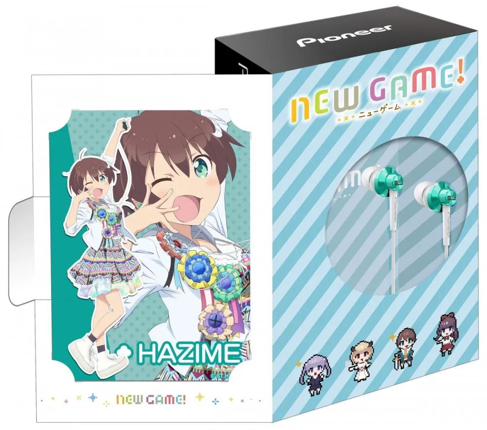 第二季刚宣布新周边就来了-先锋×「NEW GAME!」人物耳机推出