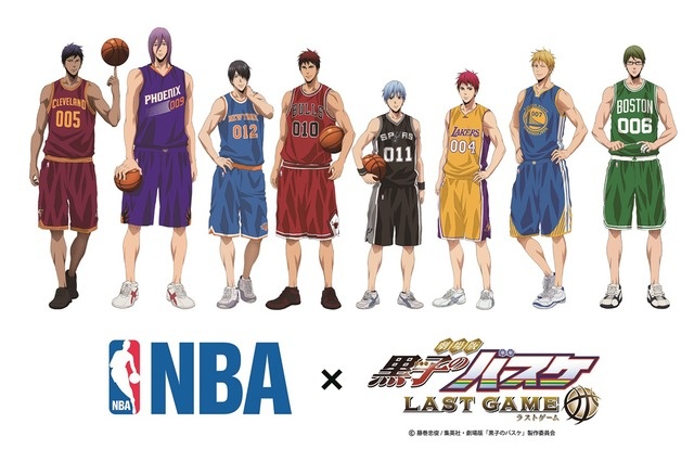 八人八队-「黑子的篮球」和NBA合作主视觉海报公开