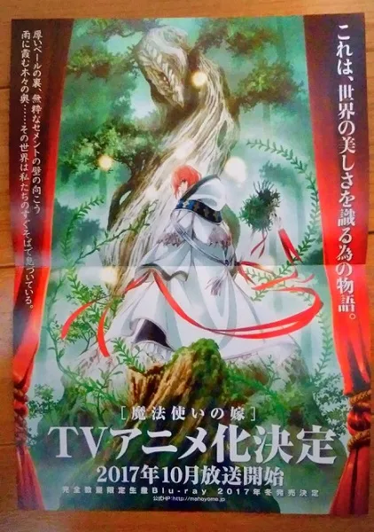 《魔法使的新娘》曝光今年秋季电视动画化消息,完全生产限量Blu-ray预计在冬季上市!