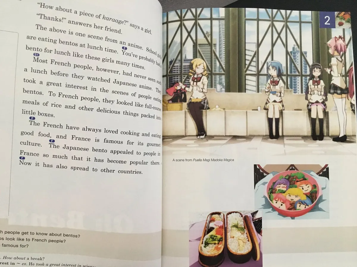日本的英文教科书真是越来越多样化，居然连《魔法少女小圆》也出现了！？-绝对领域