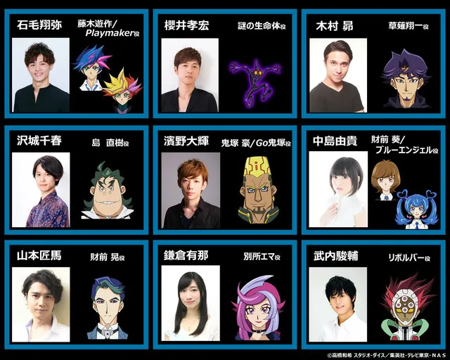 新作动画《游戏王VRAINS》发表追加声优阵容，樱井孝宏、木村昴、沢城千春参与配音演出！-绝对领域