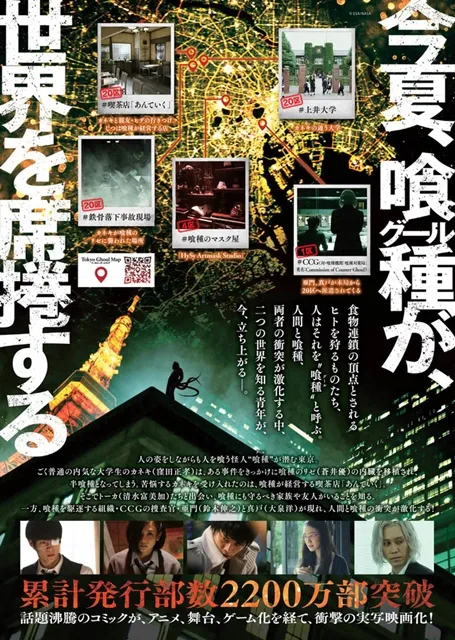 《东京喰种》真人版电影释出新主视觉图,多位要角新剧照同步公开!