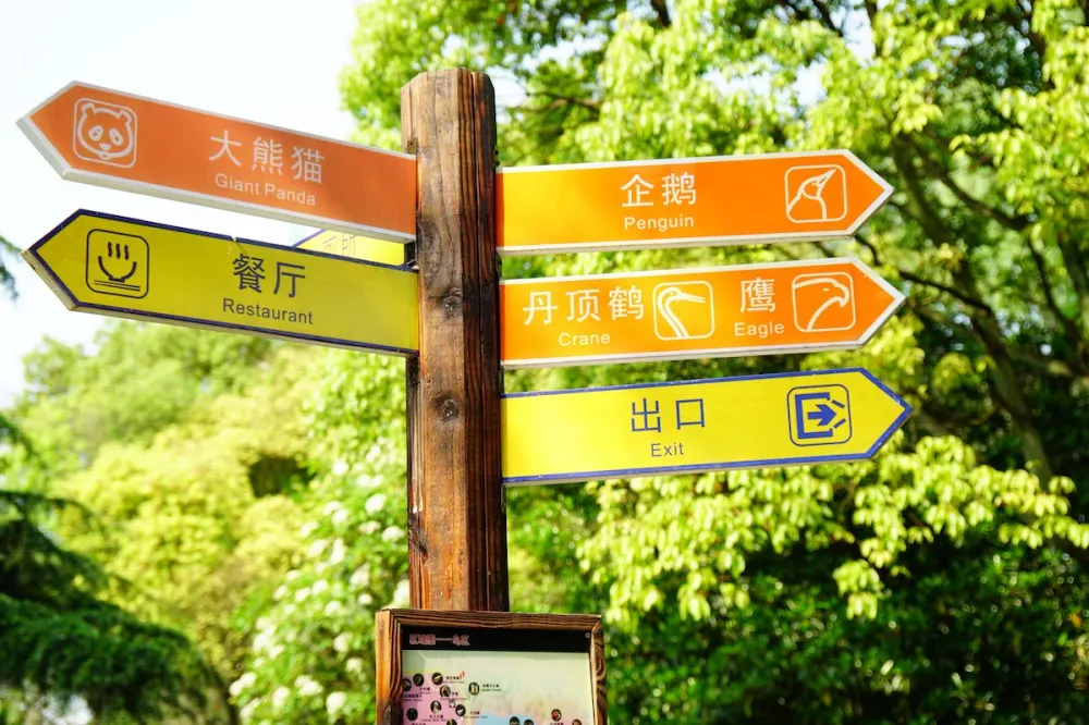 上海动物园 鸟类 指示牌 探望网红薮猫酱 一起来做Friends- 魔都上海动物园薮猫观览指南