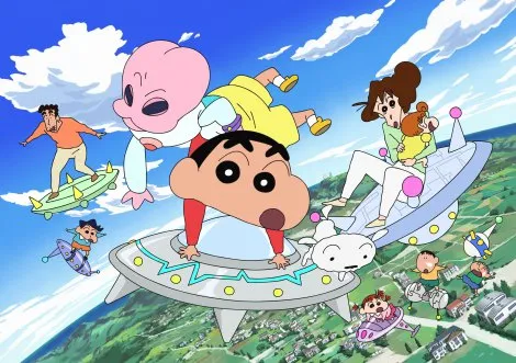 来自星星的「Pi力」与小新真情相遇 《宇宙人Pi力来袭》8/4上映 野原家幼幼版环岛之旅 Fire!