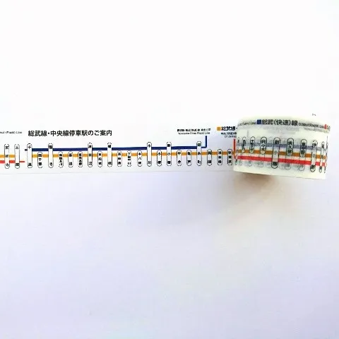 日本电车路线图摇身一变成可爱纸胶带,绝对是纸胶带迷、铁道粉必收藏的周边啦(゚∀゚)b!