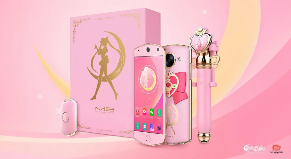 美图M8推出美少女战士限量版套装 Angelababy亲自示范