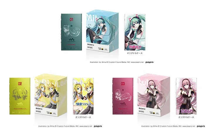 SONY决定与「初音未来」合作推出10周年Walkman纪念机种,采用期间限定贩售!