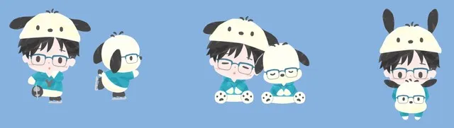 可爱到太过分啦(*´Д`)!《Yuri!!! on ICE》与三丽鸥合作企划公开,大家的造型都好适合啊♥