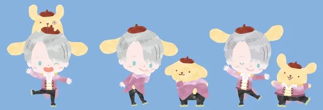 可爱到太过分啦(*´Д`)!《Yuri!!! on ICE》与三丽鸥合作企划公开,大家的造型都好适合啊♥