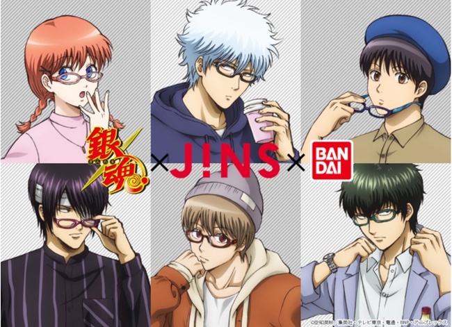 日本平价眼镜品牌「JINS」一口气推出「银魂」、「刀剑乱舞」、「IDOLiSH7」合作企划！眼睛不够戴这么多付眼镜啊( TДT)