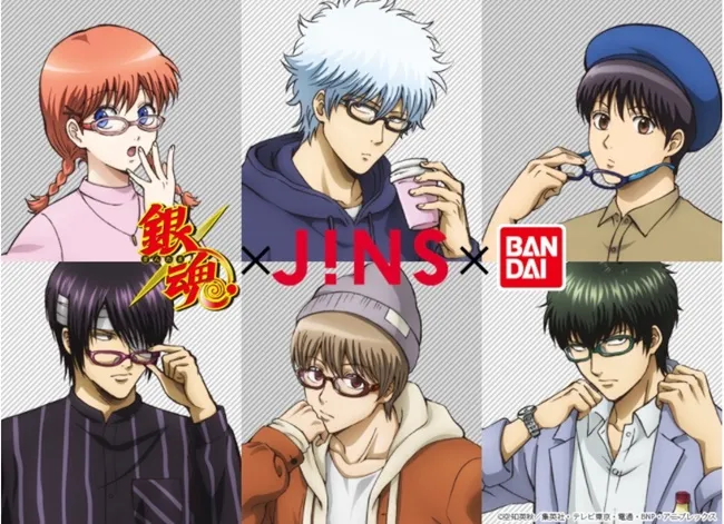 日本平价眼镜品牌「JINS」一口气推出「银魂」、「刀剑乱舞」、「IDOLiSH7」合作企划!眼睛不够戴这么多付眼镜啊( TДT)