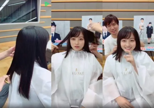 千年美女桥本环奈剪发直播特效滤镜全程卖萌