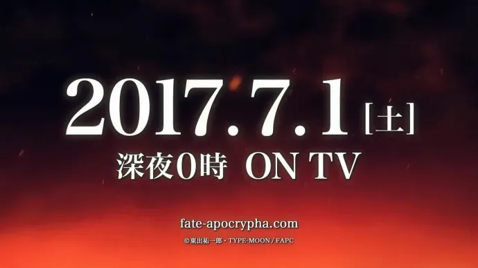 『Fate/Apocrypha』7月1日首播 Ruler裁定者主题CM公布