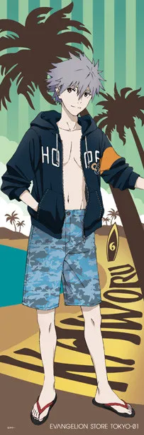 让你带着许多渚薰一起前往海边，EVA主题商店召开「夏天！渚！KAWORU FAIR」特卖活动！