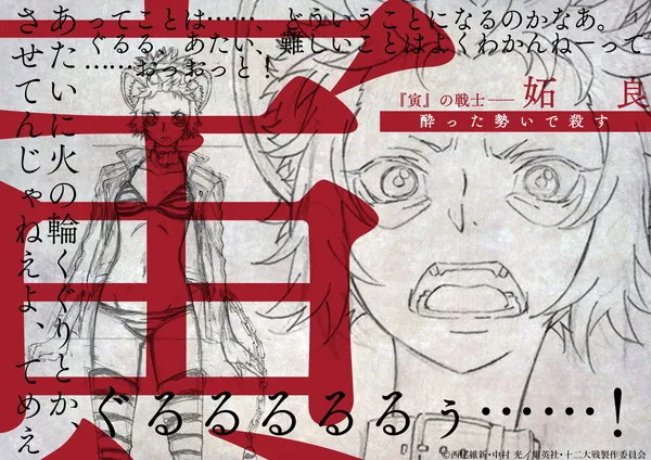 背负12支之名展开的死斗！《十二大战》动画版角色设定稿一次公开
