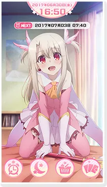 可爱的伊莉雅要来哄你入睡并叫你起床囉！「Fate/kaleid liner魔法少女☆伊莉雅 伊莉雅时钟APP」8月下旬公开！
