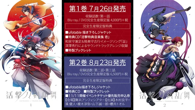 【药研粉必买】《活击 刀剑乱舞》BD&DVD第2卷封面释出!视线一直离不开药研的大腿…