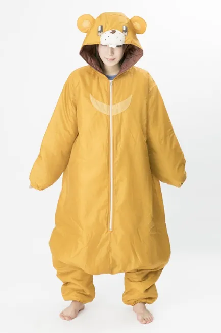 凉风青叶随身携带的《熊熊睡袋》变成居家服可爱登场★穿上去后保证你一路好眠( ・`ω・´)!
