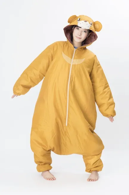 凉风青叶随身携带的《熊熊睡袋》变成居家服可爱登场★穿上去后保证你一路好眠( ・`ω・´)!