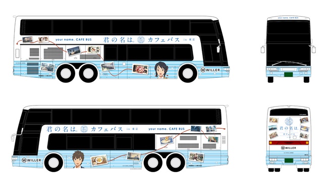 跟着「你的名字。观光巴士」一起到新宿圣地巡礼吧！电影中出现的场景你也能亲眼看到喔～
